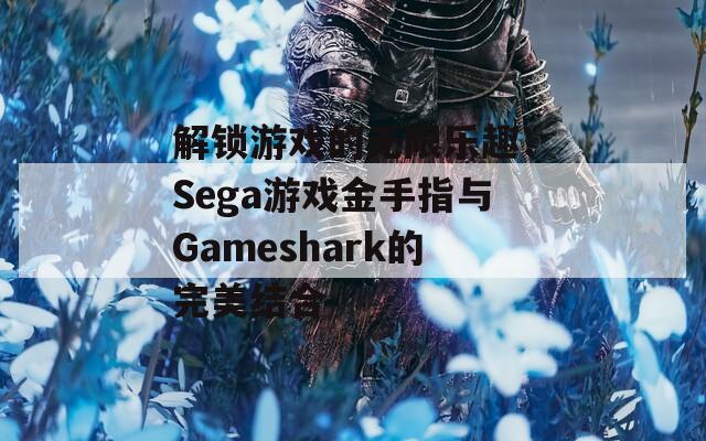 解锁游戏的无限乐趣：Sega游戏金手指与Gameshark的完美结合
