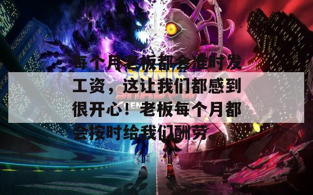 每个月老板都会准时发工资，这让我们都感到很开心！老板每个月都会按时给我们酬劳。